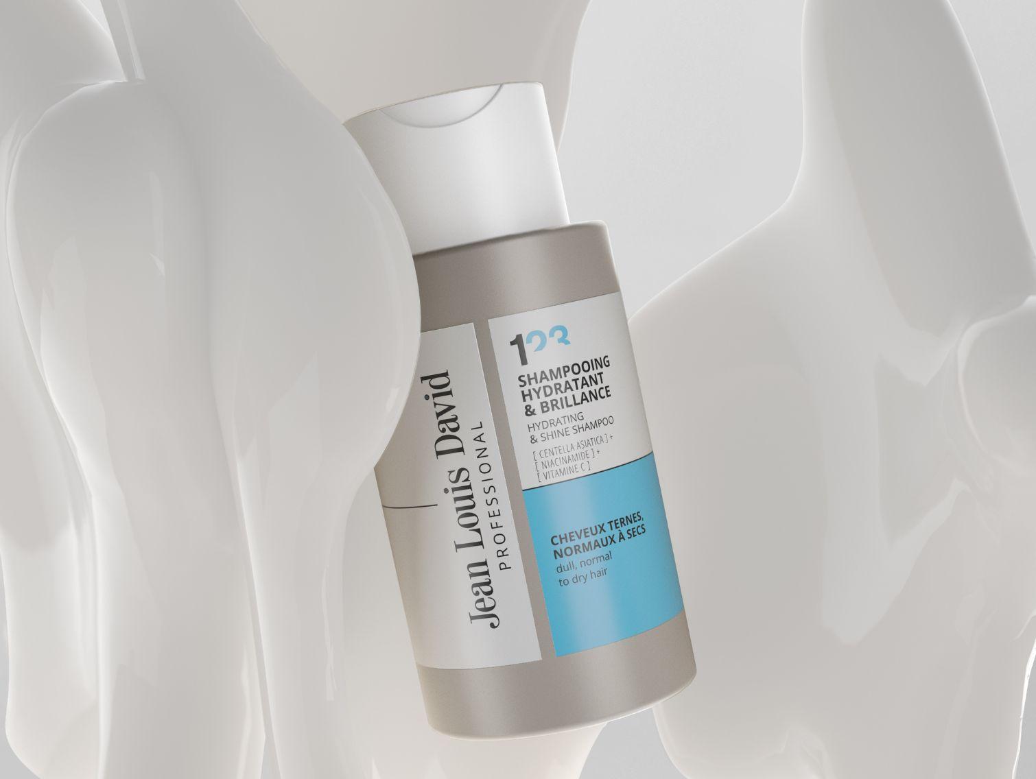 produit de soins JLD gamme experte shampooing hydratant et brillance