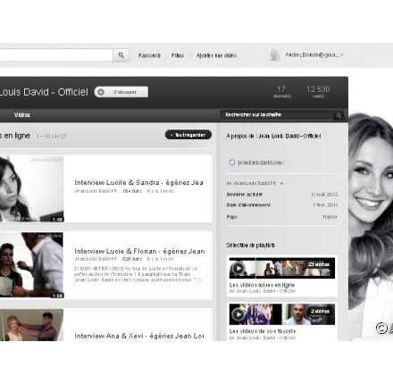 Retrouvez les vidéos de Jean Louis David sur leur chaine officielle You Tube